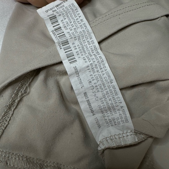 Zara Seamless Beige Nude Wide Strap Square Neck Tank Size Large - Picture 9 of 9